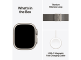 APPLE Watch Ultra 3 GPS + Cellular - 49mm Natural Titanium Case - Natural Titanium Milanese Loop - Large