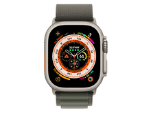 Charger l&#39;image dans la galerie, APPLE Watch Ultra GPS + Cellular 49 mm Boîtier en titane, Bracelet Boucle Alpine Vert M (MQFN3NF/A)
