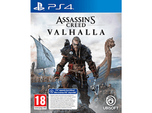Charger l&#39;image dans la galerie, Pochette de jeu PS4 pour Assassin&#39;s Creed Valhalla, avec un Viking, des haches et un drakkar.
