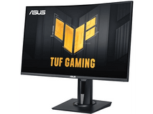 Charger l&#39;image dans la galerie, Moniteur incurvé avec logos ASUS et TUF GAMING sur un support.
