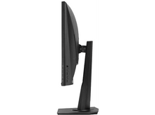 Charger l&#39;image dans la galerie, Une vue de profil d&#39;un moniteur noir, montrant le côté et la base.
