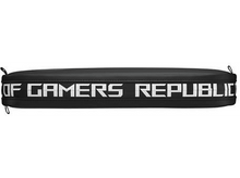 Charger l&#39;image dans la galerie, Coussin noir avec texte blanc : OF GAMERS REPUBLIC.
