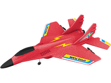 Charger l&#39;image dans la galerie, Avion jouet rouge avec des éclairs jaunes et le texte &#39;Speed Plane&#39;.
