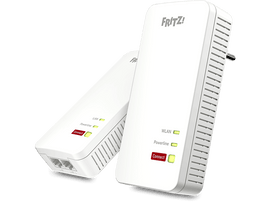 Deux répéteurs WLAN AVM FRITZ! blancs. L