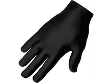 Charger l&#39;image dans la galerie, Un gant noir à plat, montrant la paume et les doigts.
