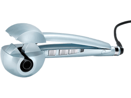 Fer à boucler automatique bleu clair, avec cordon d