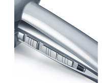 Charger l&#39;image dans la galerie, Gros plan d&#39;un fer à friser bleu avec des boutons étiquetés R, L, A et des chiffres.
