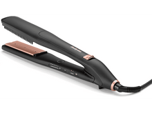 Charger l&#39;image dans la galerie, Un téléphone Panasonic noir avec un grand écran affichant la date et l&#39;heure.
