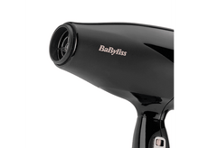 Charger l&#39;image dans la galerie, Sèche-cheveux noir avec la marque &#39;BaByliss&#39;.
