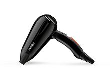 Charger l&#39;image dans la galerie, Sèche-cheveux noir avec la marque &#39;Babyliss&#39; sur le côté et un bouton orange.
