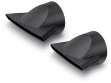 Charger l&#39;image dans la galerie, Deux buses de sèche-cheveux noires. Les buses sont inclinées et semblent neuves.
