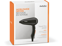 Charger l&#39;image dans la galerie, BABYLISS Sèche-cheveux Travel Dry 2000 (5344E)
