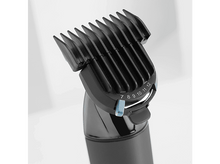 Charger l&#39;image dans la galerie, Accessoire de tondeuse à cheveux noir avec réglages ajustables, sur fond clair.
