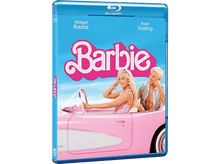 Charger l'image dans la galerie, Couverture Blu-ray du film Barbie avec Margot Robbie et Ryan Gosling dans une voiture rose.
