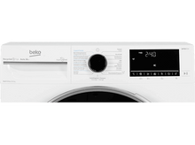 Charger l&#39;image dans la galerie, Un lave-linge Beko blanc avec un affichage numérique indiquant 2:40. Il propose diverses options de programme et des boutons.

