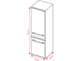 BEKO Frigo table avec congélateur D (TSE1285NG)