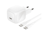 BELKIN 45W USB PD Wall Charger met PPS, WHT w/ 1m 3aMP PVC C-C Cable Chargeur