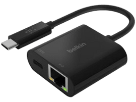 BELKIN Adaptateur USB-C vers Ethernet + Power (USB-C) 60W Noir (INC001BTBK)