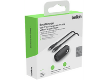 Charger l&#39;image dans la galerie, BELKIN Adaptateur voiture Boostcharge 30W USB-C Noir (CCA004bt1MBK-B6)
