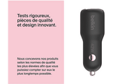 BELKIN Adaptateur voiture Boostcharge 42W Dual USB-C/USB-A Noir (CCB005btBK)