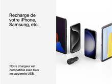 Charger l&#39;image dans la galerie, BELKIN Adaptateur voiture Boostcharge 42W Dual USB-C/USB-A Noir (CCB005btBK)
