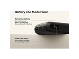 BELKIN BoostCharge 20 000 mAh – 45 W PD – Avec écran et câble intégré (USB-A + USB-C)