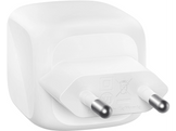 BELKIN BoostCharge Pro Chargeur rapide 50W avec 2 ports USB-C, câble USB-C de 1 m inclus - Blanc