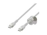 BELKIN BoostCharge USB-C vers USB-C 2.0 en silicone tressé 3 m Blanc