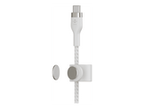BELKIN BoostCharge USB-C vers USB-C 2.0 en silicone tressé 3 m Blanc