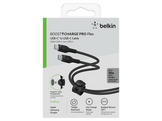 BELKIN BoostCharge USB-C vers USB-C 2.0 en silicone tressé 3 m Noir