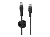 BELKIN BoostCharge USB-C vers USB-C 2.0 en silicone tressé 3 m Noir