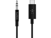 BELKIN Câble 3.5 mm jack / USB-C 1.8 m Noir (F7U079BT03-BLK)