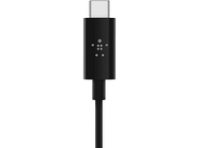 Charger l&#39;image dans la galerie, BELKIN Câble 3.5 mm jack / USB-C 1.8 m Noir (F7U079BT03-BLK)
