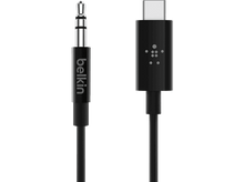 Charger l&#39;image dans la galerie, BELKIN Câble 3.5 mm jack / USB-C 1.8 m Noir (F7U079BT03-BLK)
