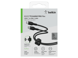 BELKIN Câble BoostCharge USB-C vers USB-C 2.0 tressé en silicone (2 m), noir