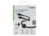BELKIN Câble BoostCharge USB-C vers USB-C 2.0 tressé en silicone (2 m), noir