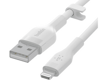 Charger l&#39;image dans la galerie, BELKIN Câble USB-A / Lightning Boost Charge Flex 3 m Blanc (CAA008BT3MWH)
