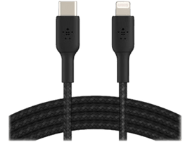 BELKIN Câble USB - Lightning 1 m torsadé Noir (CAA004bt1MBK)