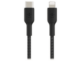 BELKIN Câble USB - Lightning 1 m torsadé Noir (CAA004bt1MBK)