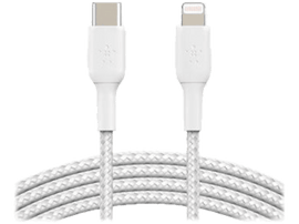 BELKIN Câble USB - Lightning 2 m torsadé Blanc (CAA004bt2MWH)