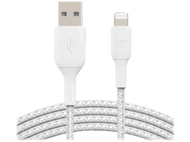 BELKIN Câble USB - Lightning Nylon 1 m Blanc (CAA002BT2MWH)