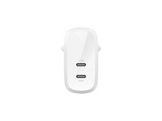 BELKIN Chargeur 2 x USB-C PD 60 W Blanc (WCB010VFWH)