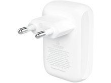 Charger l&#39;image dans la galerie, Adaptateur secteur blanc avec deux broches. Conçu en Californie.
