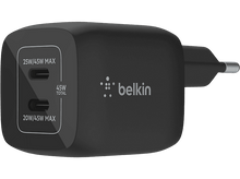 Charger l&#39;image dans la galerie, BELKIN Chargeur multiports USB-C Boost Charge Pro 45 W Noir (WCH011VFBK)
