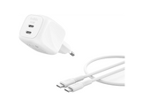 BELKIN Chargeur rapide BoostCharge Pro 50W double USB-C blanc