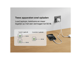 BELKIN Chargeur rapide BoostCharge Pro 50W double USB-C blanc