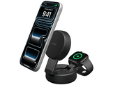 BELKIN Chargeur sans fil 2-en-1 BoostCharge Pro Qi2 25 W - Gris