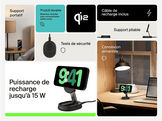 BELKIN Chargeur sans fil Boostcharge Pro Magnetic Convertible Qi2 15W Noir (WIA008vfBK)