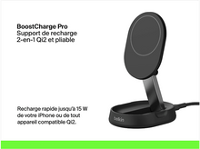 Charger l&#39;image dans la galerie, BELKIN Chargeur sans fil Boostcharge Pro Magnetic Convertible Qi2 15W Noir (WIA008vfBK)
