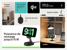 Charger l&#39;image dans la galerie, BELKIN Chargeur sans fil Boostcharge Pro Magnetic Convertible Qi2 15W Noir (WIA008vfBK)
